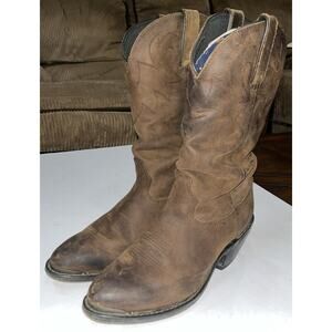 Durango Slouch Women's Cowboy boots Size 7.5M Brown Leather RD542 Slouch 11"Tall